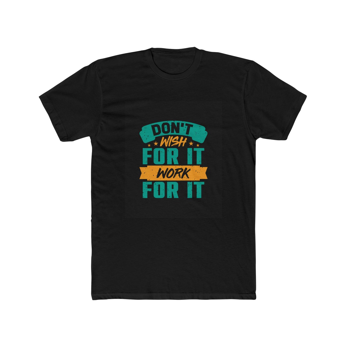 Work for it graphic tee America blue collar Texas Men's Cotton Crew Tee