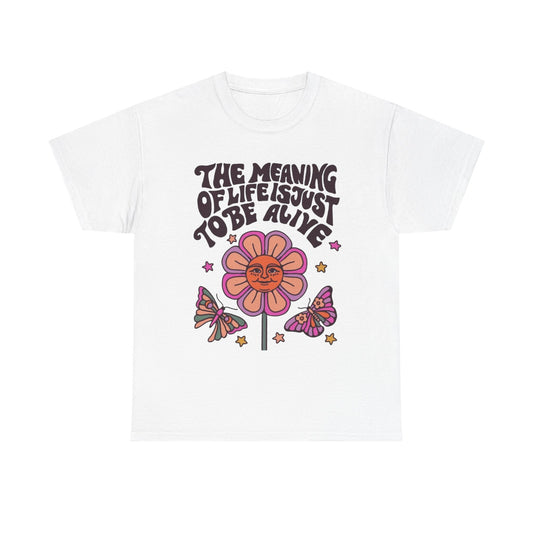 The Meaning Of Life Graphic T Shirt NEW ADULT Unisex Heavy Cotton Tee