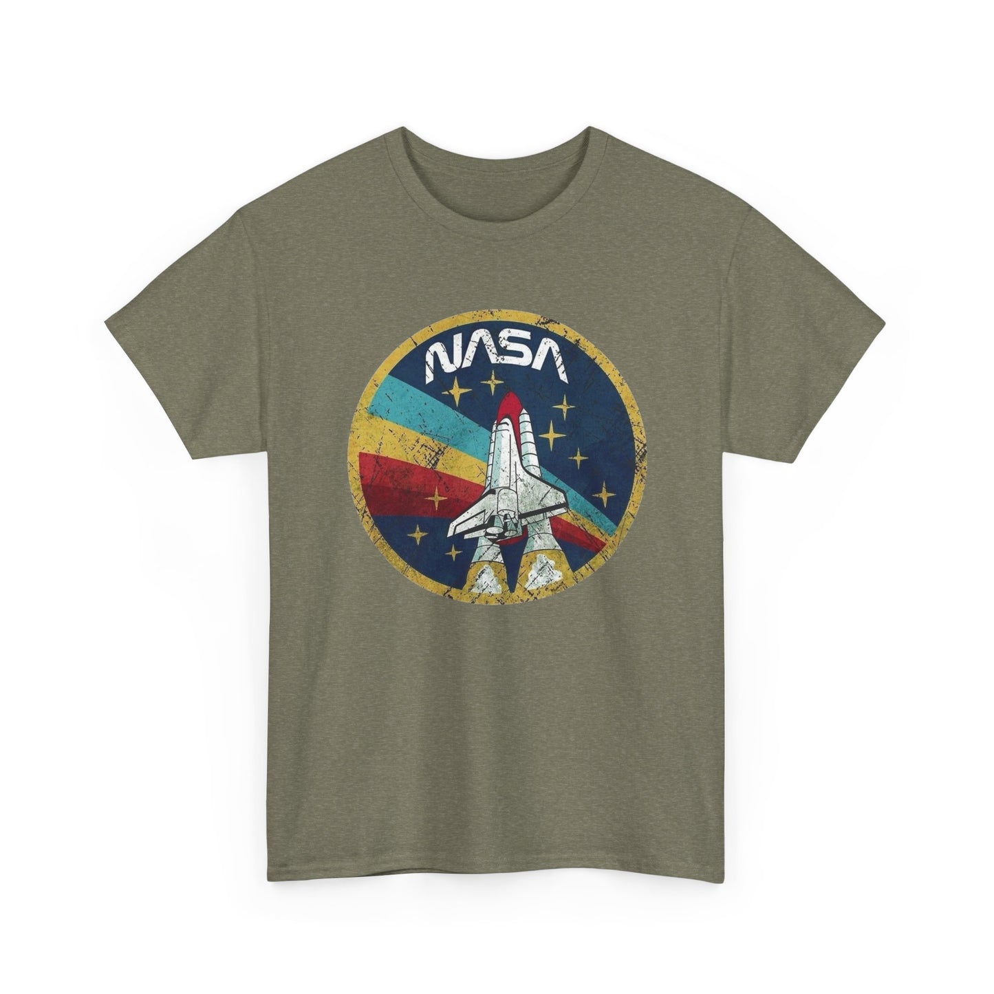 NASA Space Astronaut Vintage Graphic T Shirt Men's Heavy Cotton Tee