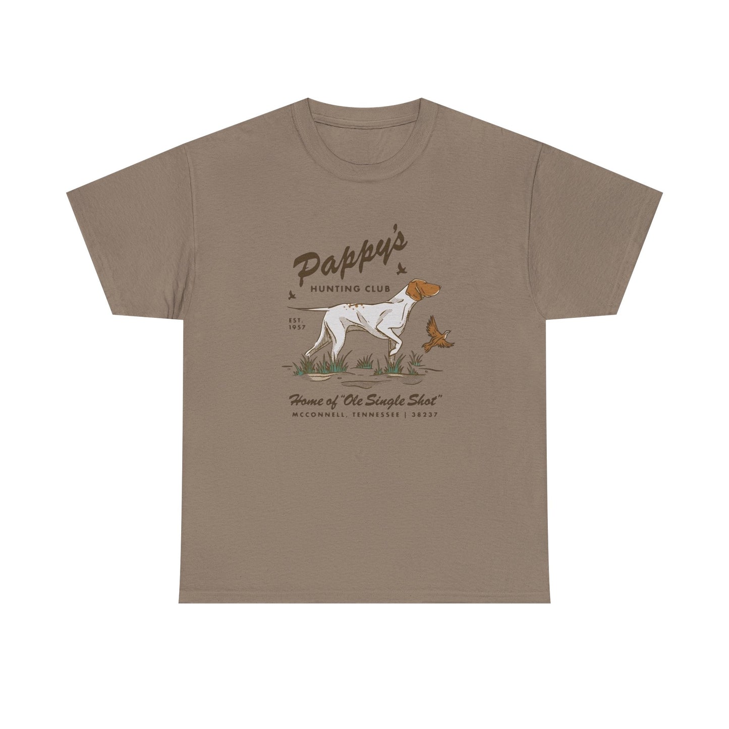 Pappy's Hunting Club Graphic T Shirt Unisex Heavy Cotton Tee