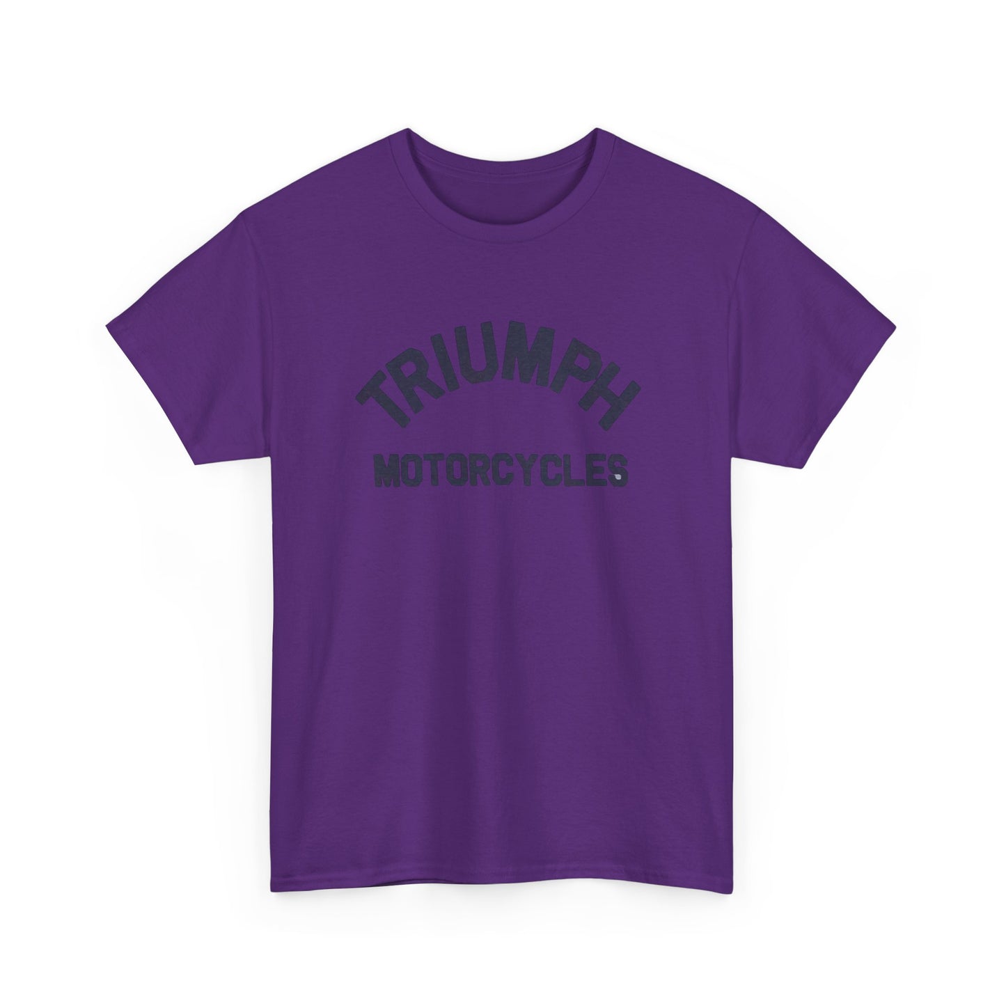 Triumph Motorcycles Tshirt Vintage Logo Classic Fit Unisex Heavy Cotton Tee