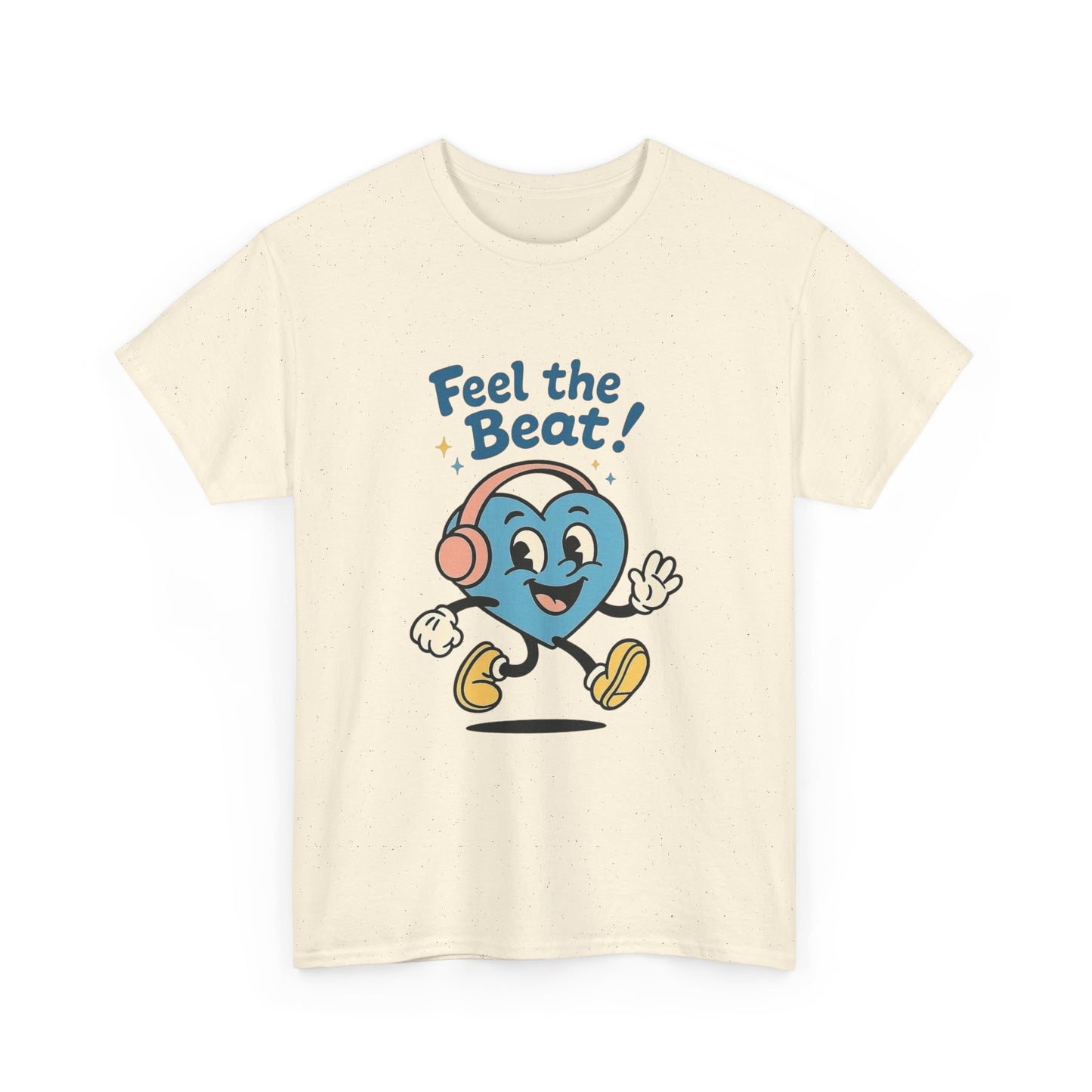 Feel The Beat Music Graphic T Shirt NEW GIFT Unisex Heavy Cotton Tee