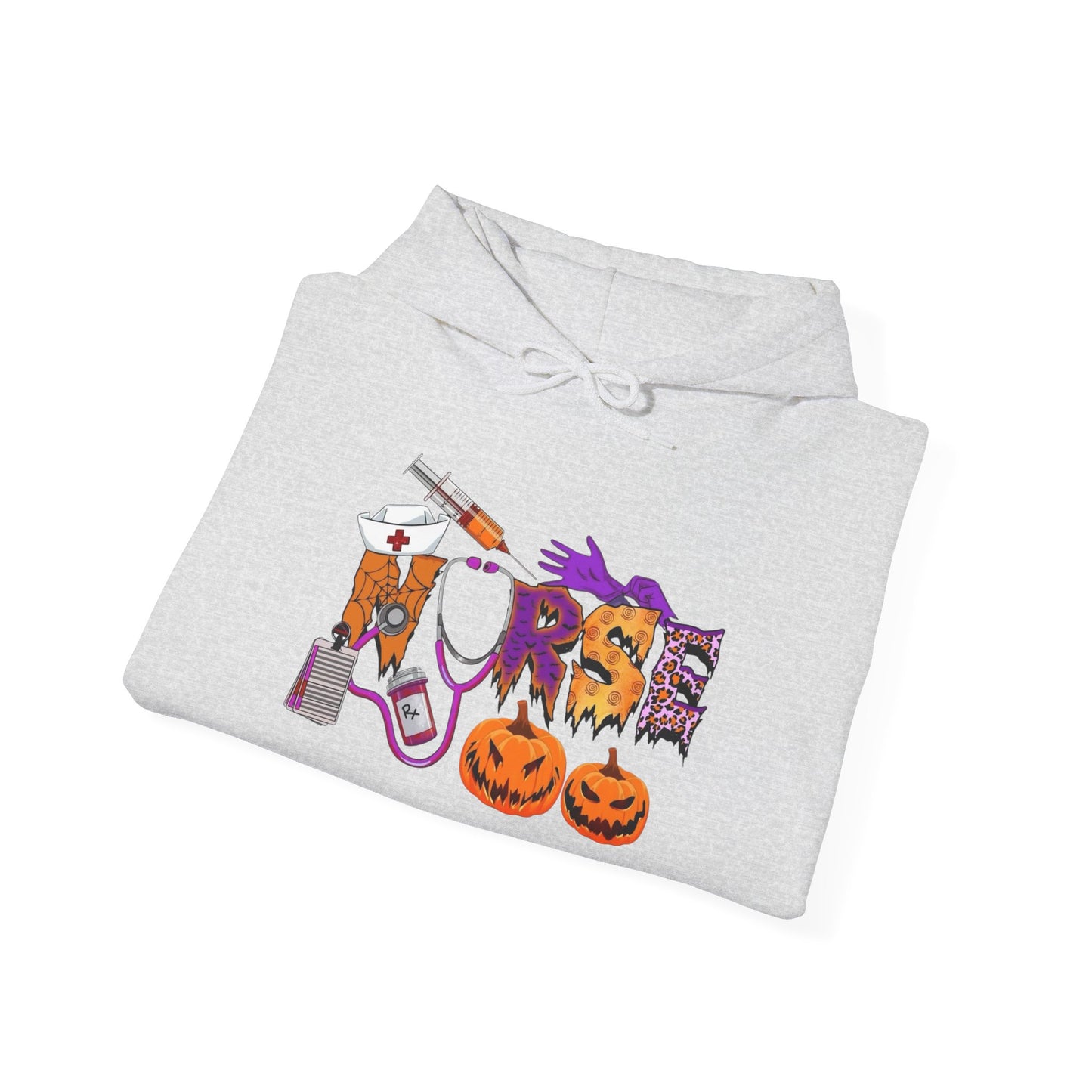Nurse Halloween Graphic Hoodie Unisex Heavy Blend™ Hooded Sweatshirt