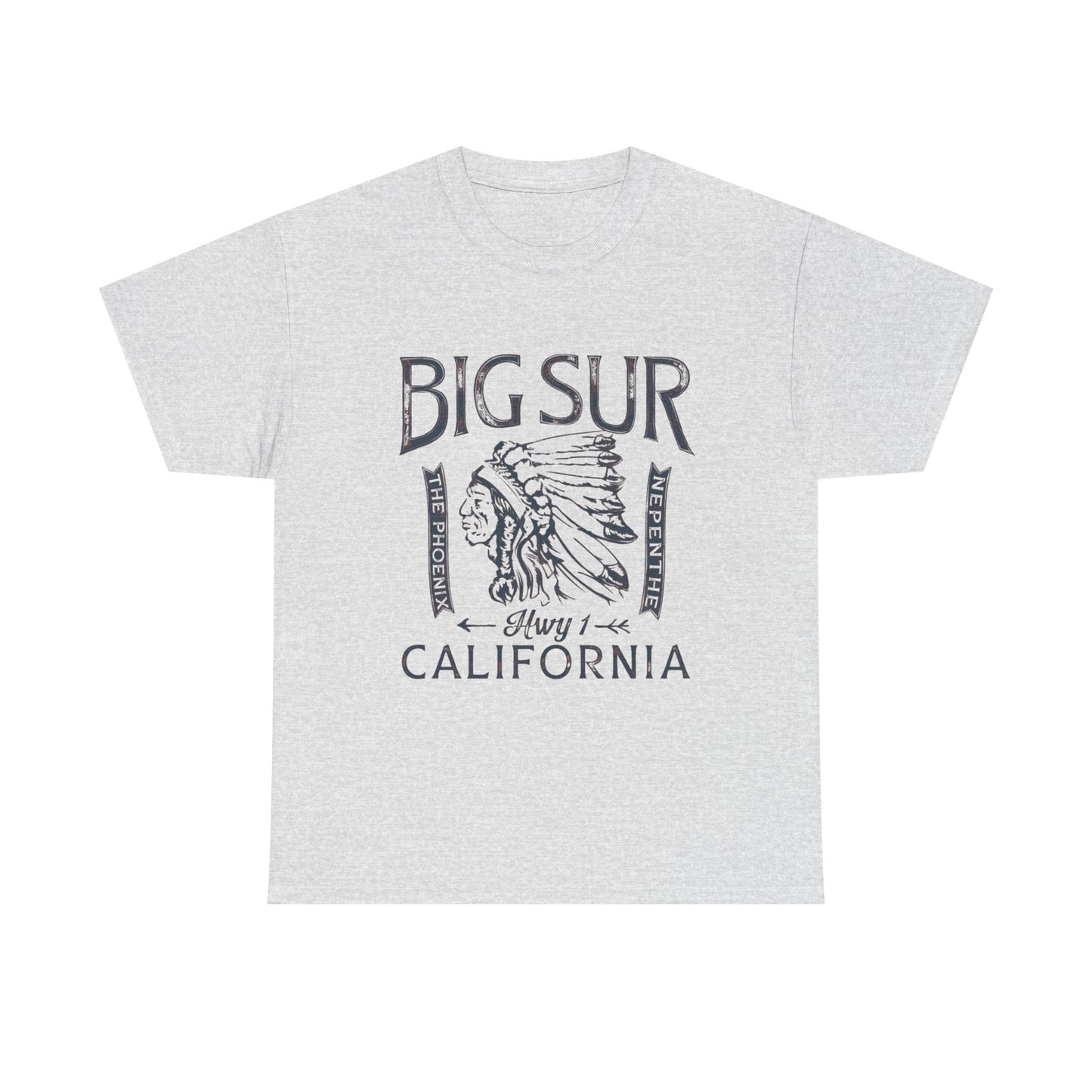 Big Sur California Graphic T Shirt Unisex Heavy Cotton Tee