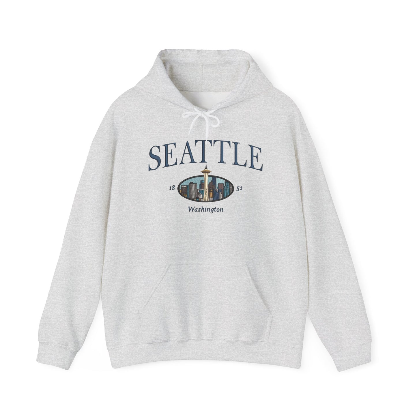 Seattle Washington Graphic Hoodie Heavy Blend Sweatshirt NEW