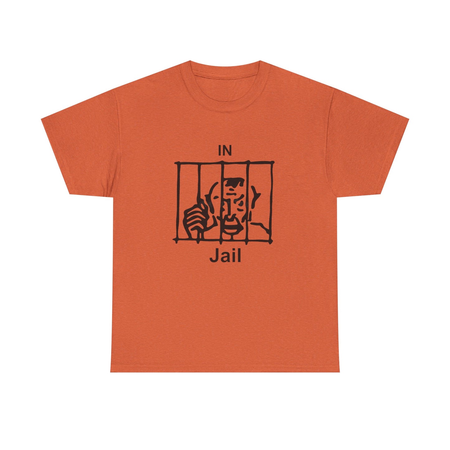 In Jail Graphic T Shirt NEW Unisex Heavy Cotton Tee