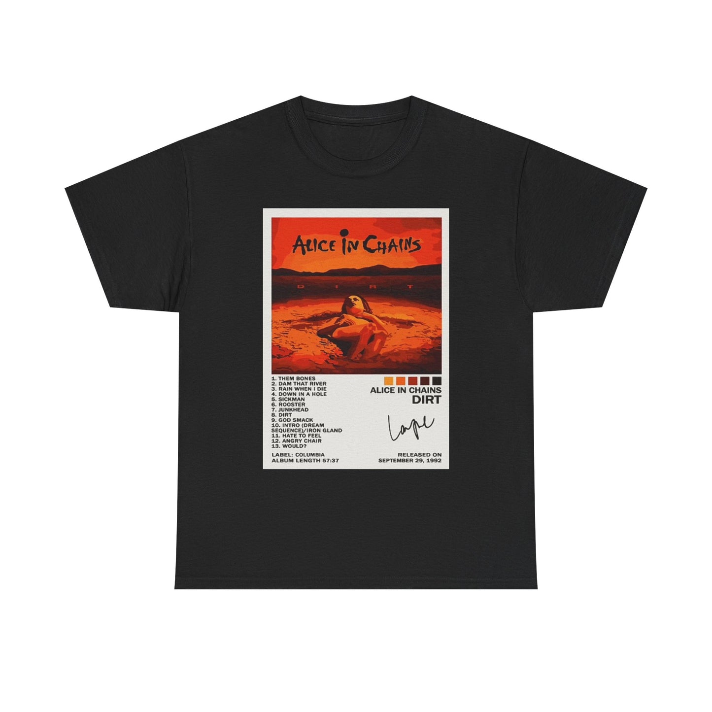 Alice In Chains Graphic T Shirt Vintage Rock Band Unisex Heavy Cotton Tee