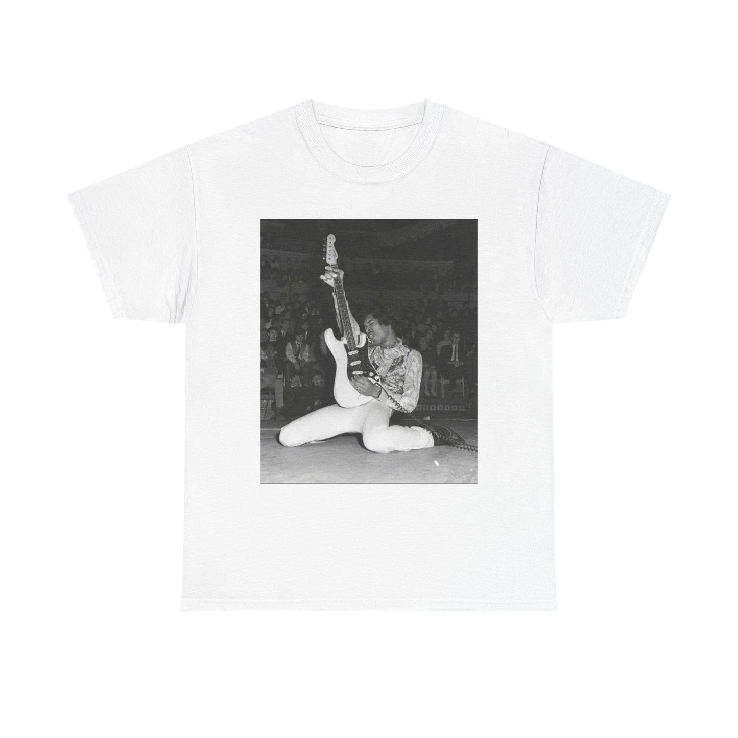 Jimi Hendrix Graphic T Shirt Vintage Photo Unisex Heavy Cotton Tee
