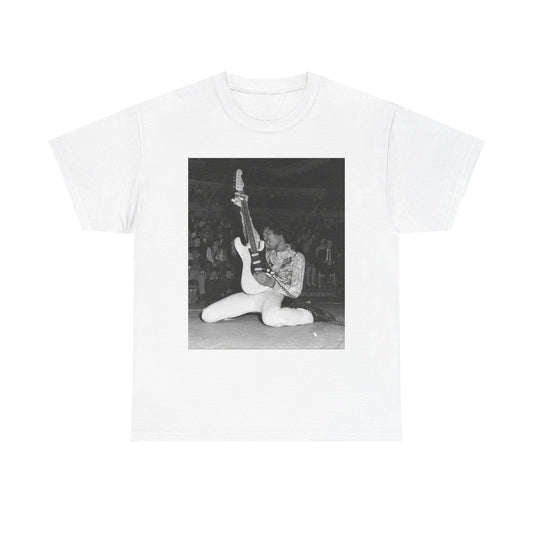 Jimi Hendrix Graphic T Shirt Vintage Photo Unisex Heavy Cotton Tee