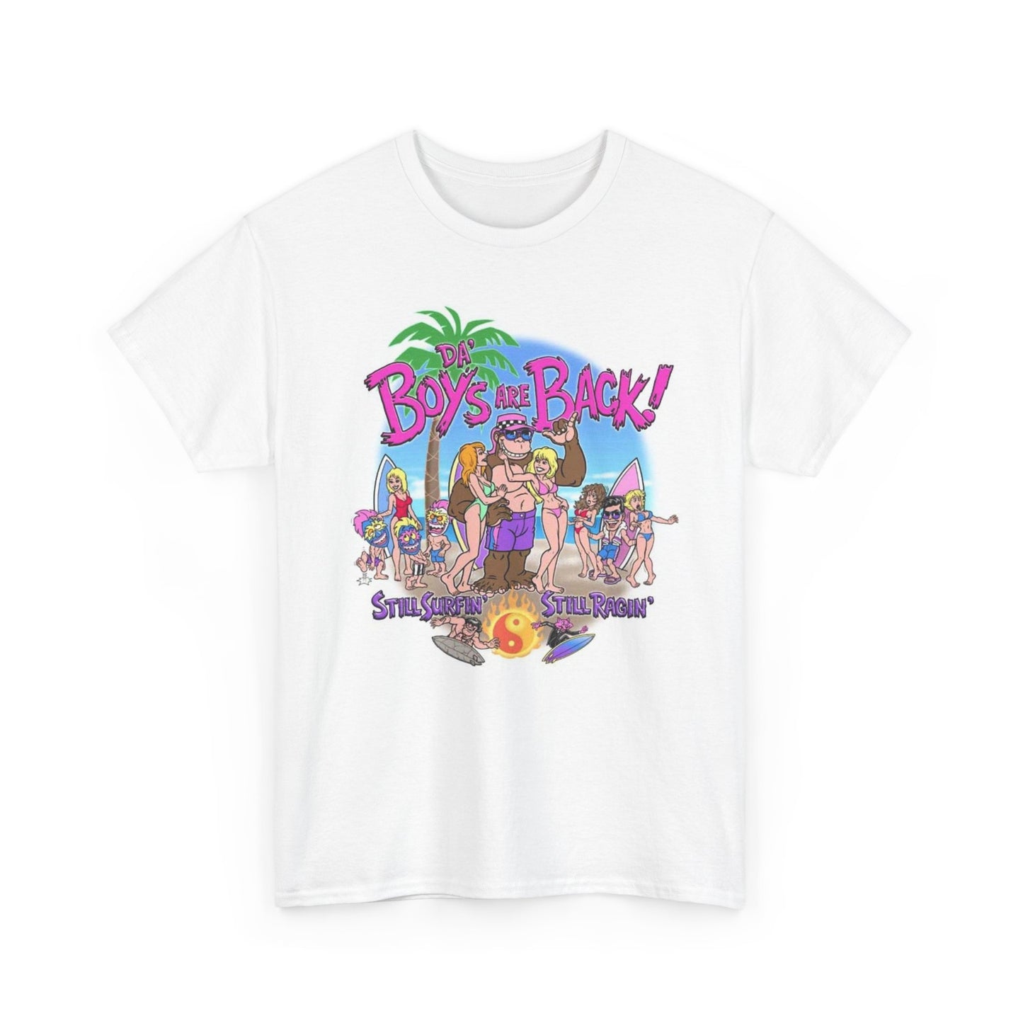 The Boys Are Back Graphic T Shirt Surf Club Unisex Heavy Cotton Tee