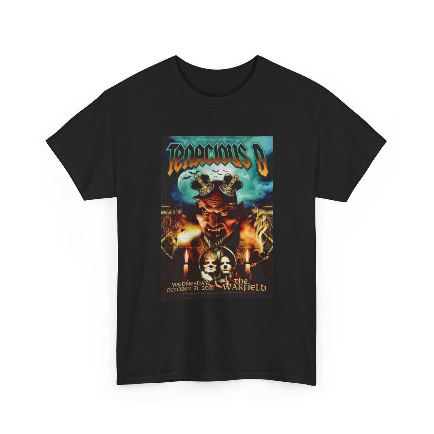 Tenacious D Tshirt Vintage Jack Black Poster Funny Rock Gods Unisex Heavy Comfy