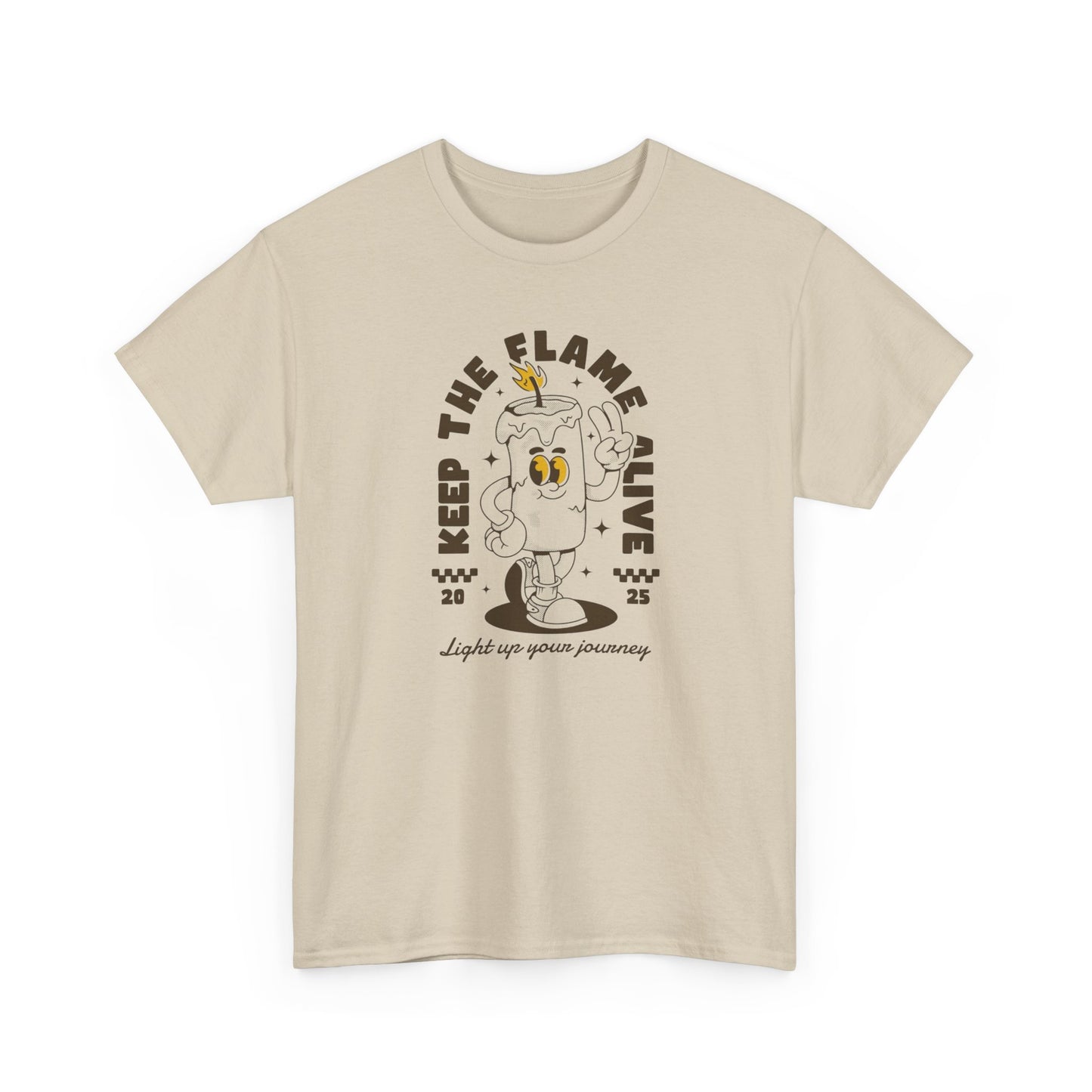 Keep The Flame Alive Graphic T-Shirt Comfy Cotton Tee Brand NEW