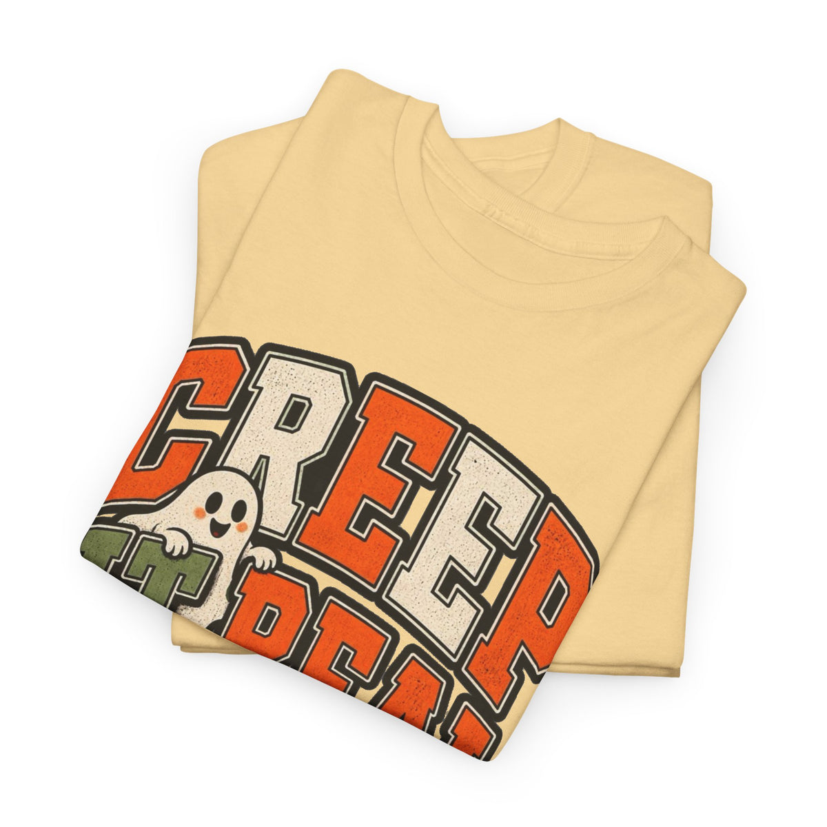 Creep It Real Ghost Graphic T-Shirt Men's Graphic Tee