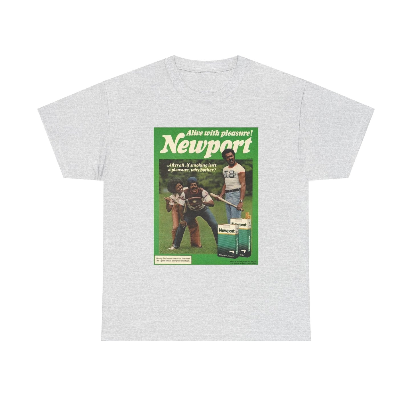 Newport T-shirt vintage cigarette menthol graphic Unisex Heavy Cotton Tee