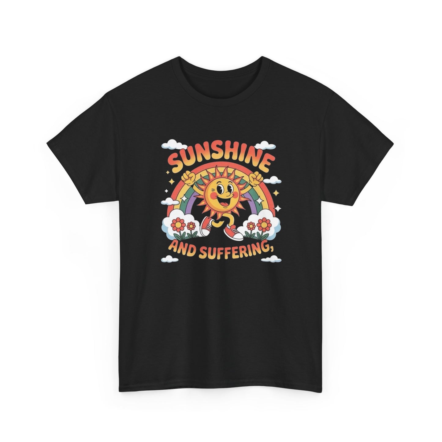 Sunshine And Suffering Graphic T Shirt NEW Heavy Cotton Tee