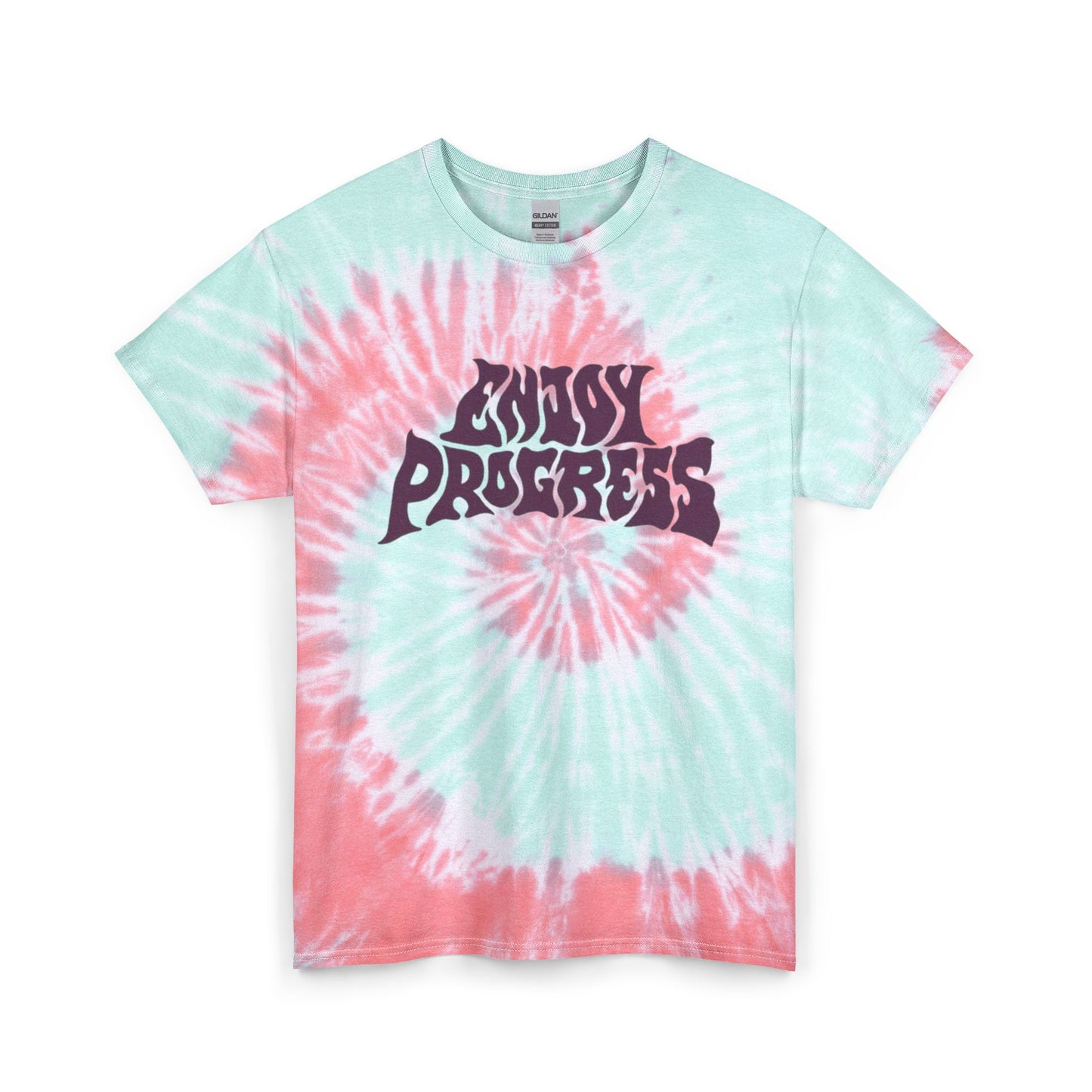 Enjoy Progress Graphic T Shirt Unisex Tie Dye Cotton Tee Gift