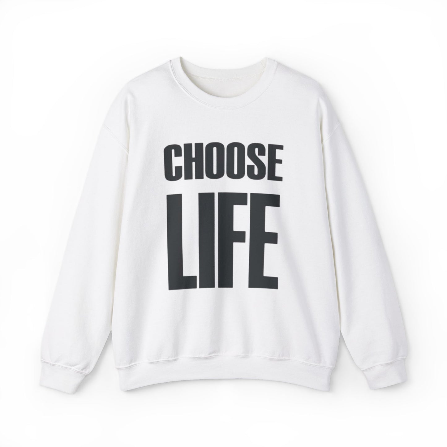 Choose Life Adult Men's Sweater Crewneck Sweatshirt