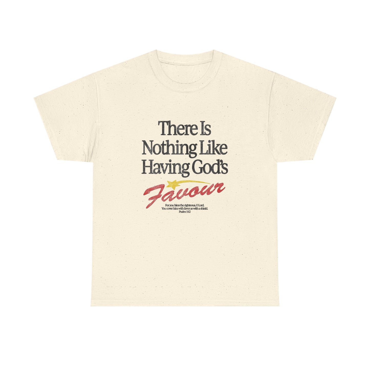 Gods Favour Jesus Graphic T Shirt NEW Vintage Unisex Heavy Cotton Tee