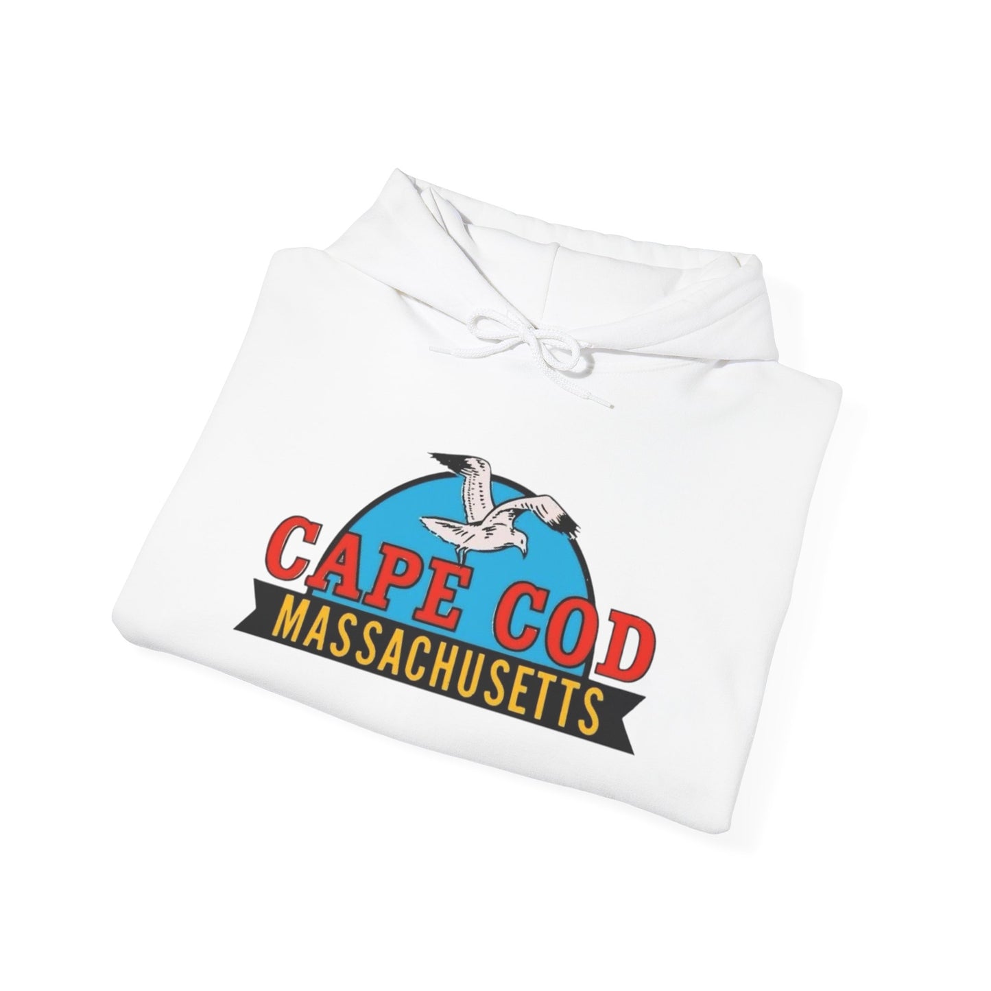Cape Cod Seagull Graphic Hoodie Unisex Heavy Blend™ Hooded Sweatshirt