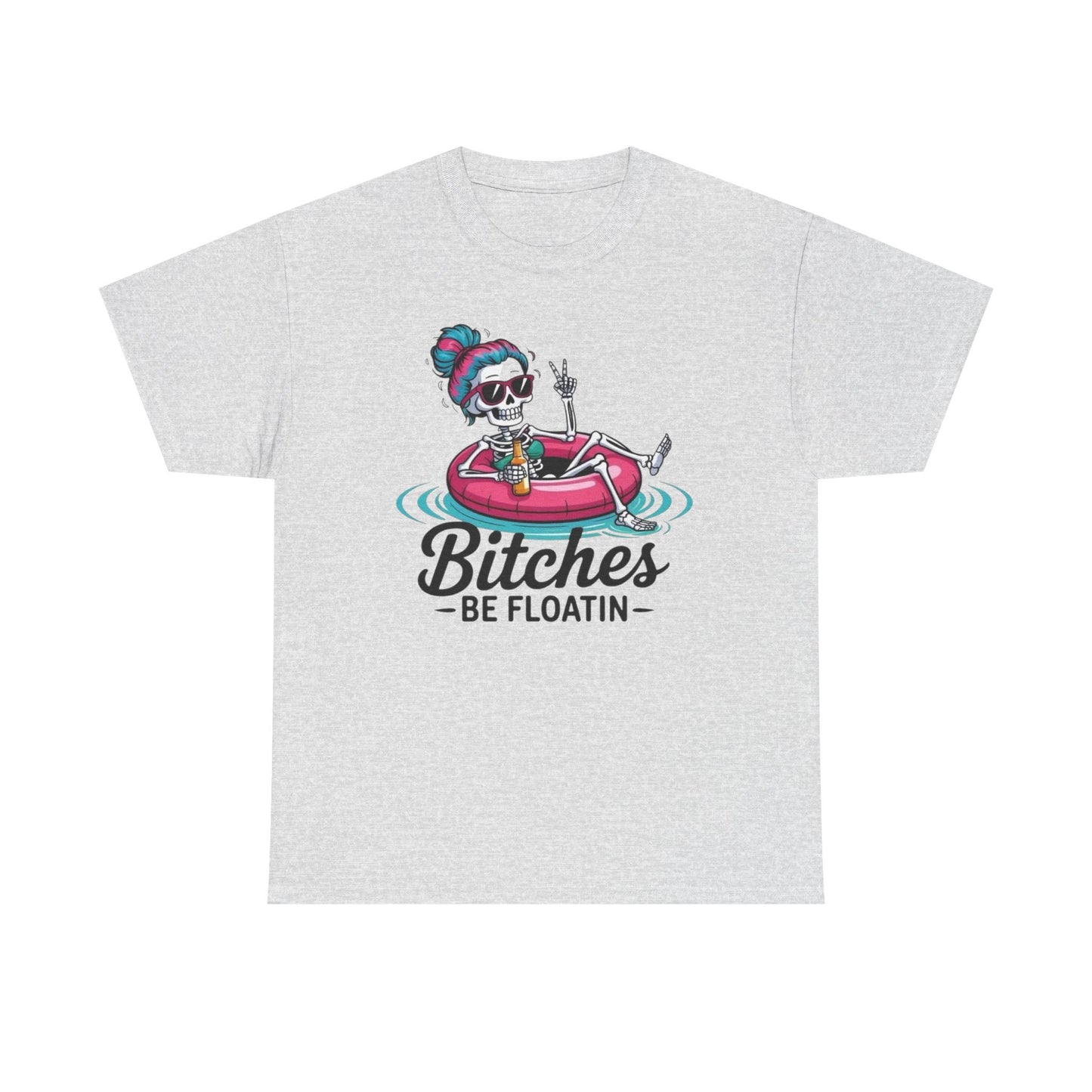 Girl Pool Day Funny Floating Graphic T Shirt Womens Heavy Cotton Tee