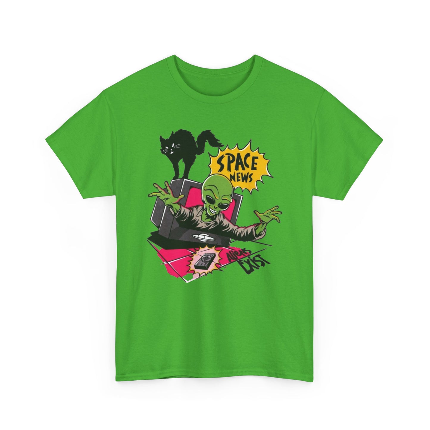 Space News Aliens Exist Graphic T Shirt NEW ADULT TEE VINTAGE