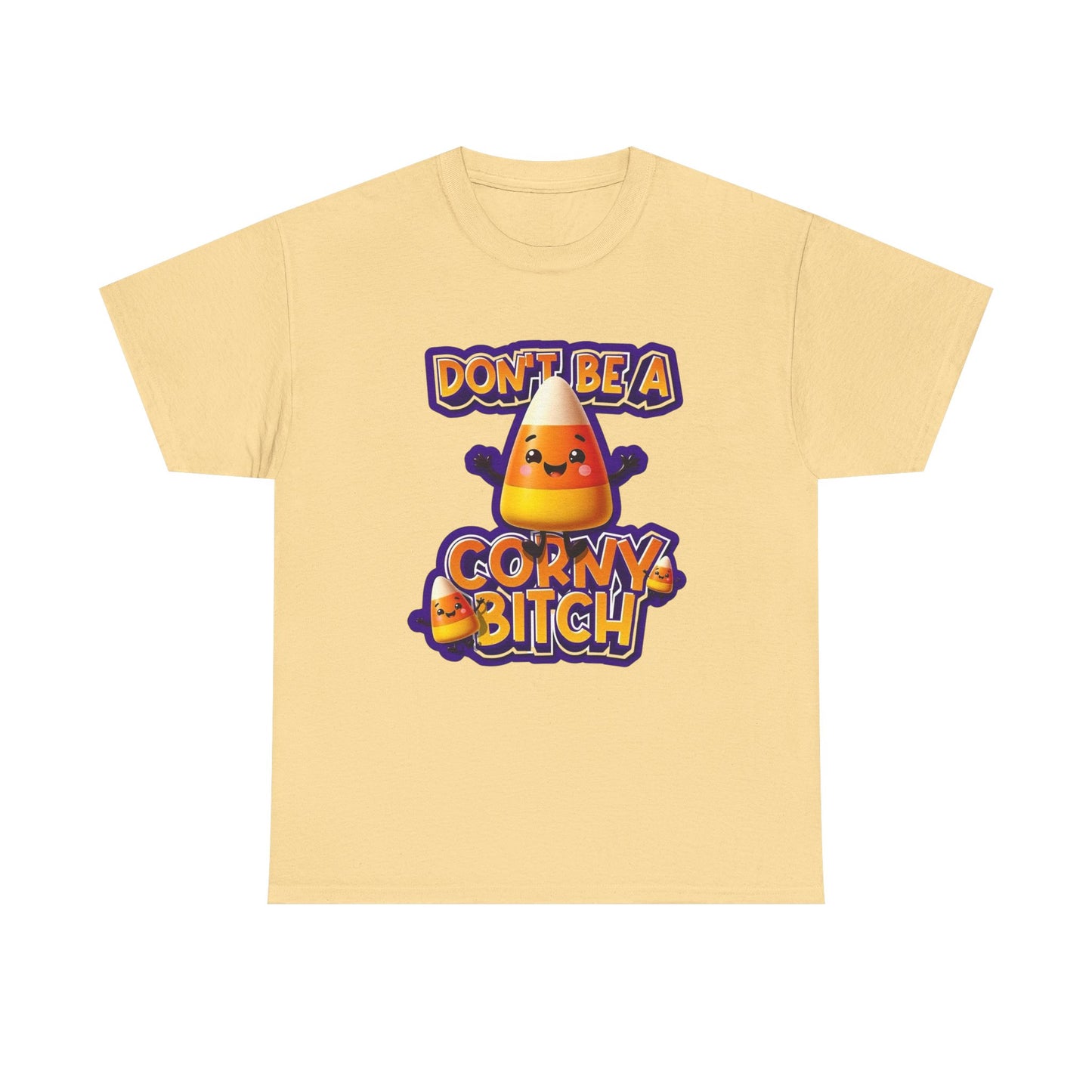 Funny Candy Corn Halloween Graphic T Shirt NEW Unisex Heavy Cotton Tee