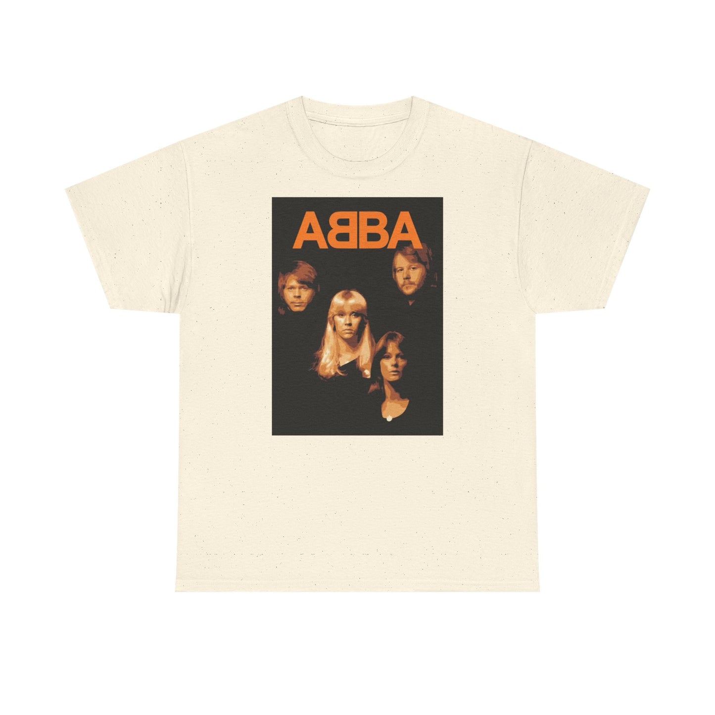Abba T-shirt vintage retro neon lights classic music Unisex Heavy Cotton Tee