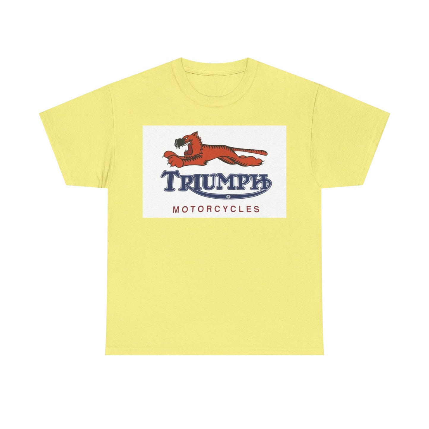 Triumph T-shirt vintage motorcycles nostalgia Tiger Unisex Heavy Cotton Tee