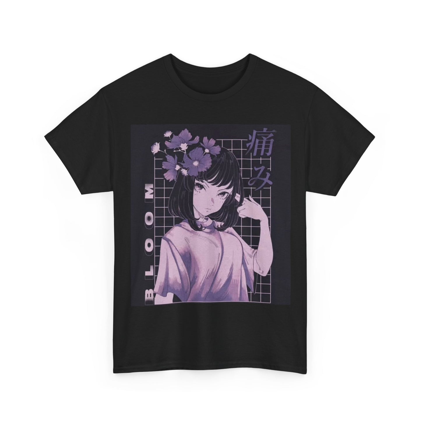 Waifu Anime T-shirt Girl Graphic Cartoon Retro Gaming Unisex Heavy Tee Gamer 00