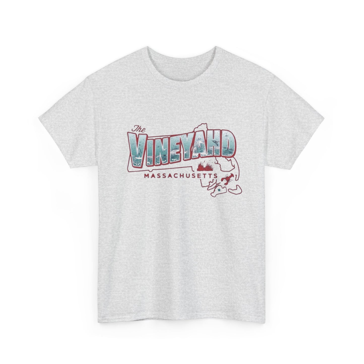 The Vineyard Massachusetts Graphic T Shirt NEW ADULT
