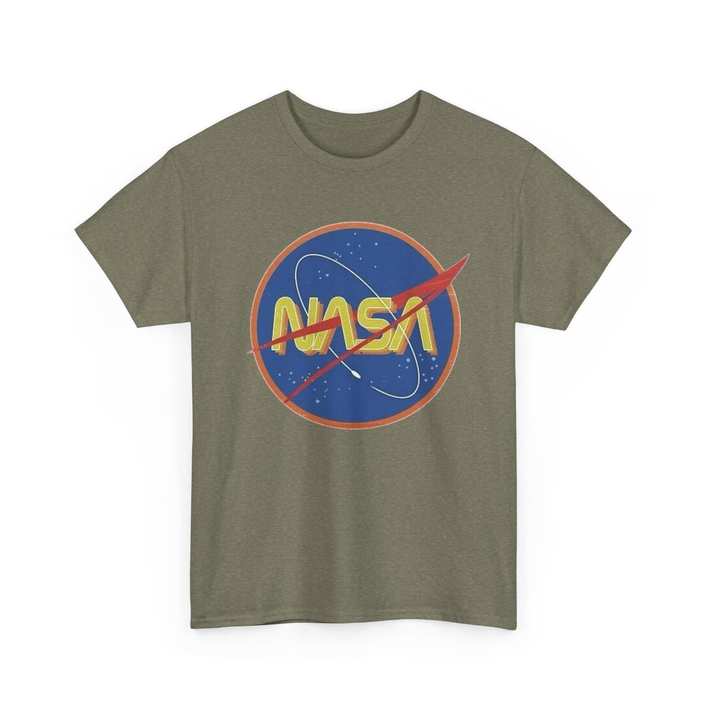 NASA Retro 70's Graphic T Shirt Unisex Heavy Cotton Tee