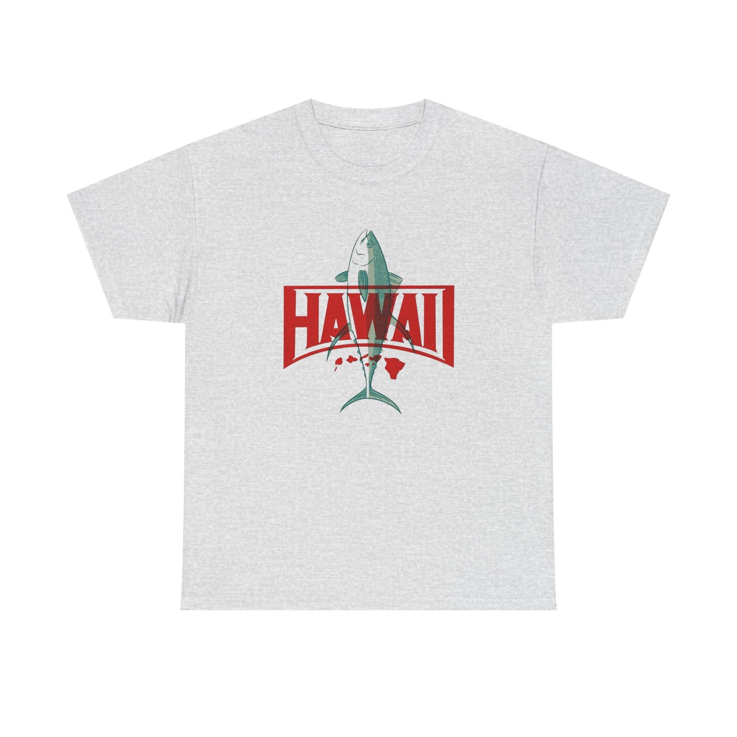Hawaii Fishing Graphic T Shirt NEW ADULT Unisex Heavy Cotton Tee