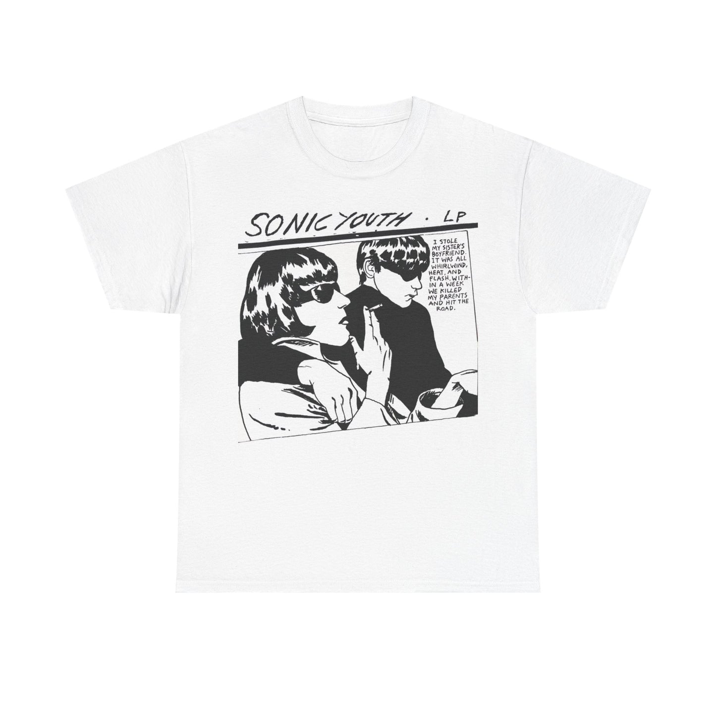 Sonic Youth Tshirt Vintage Punk Rock Retro Band Unisex Heavy Cotton Tee