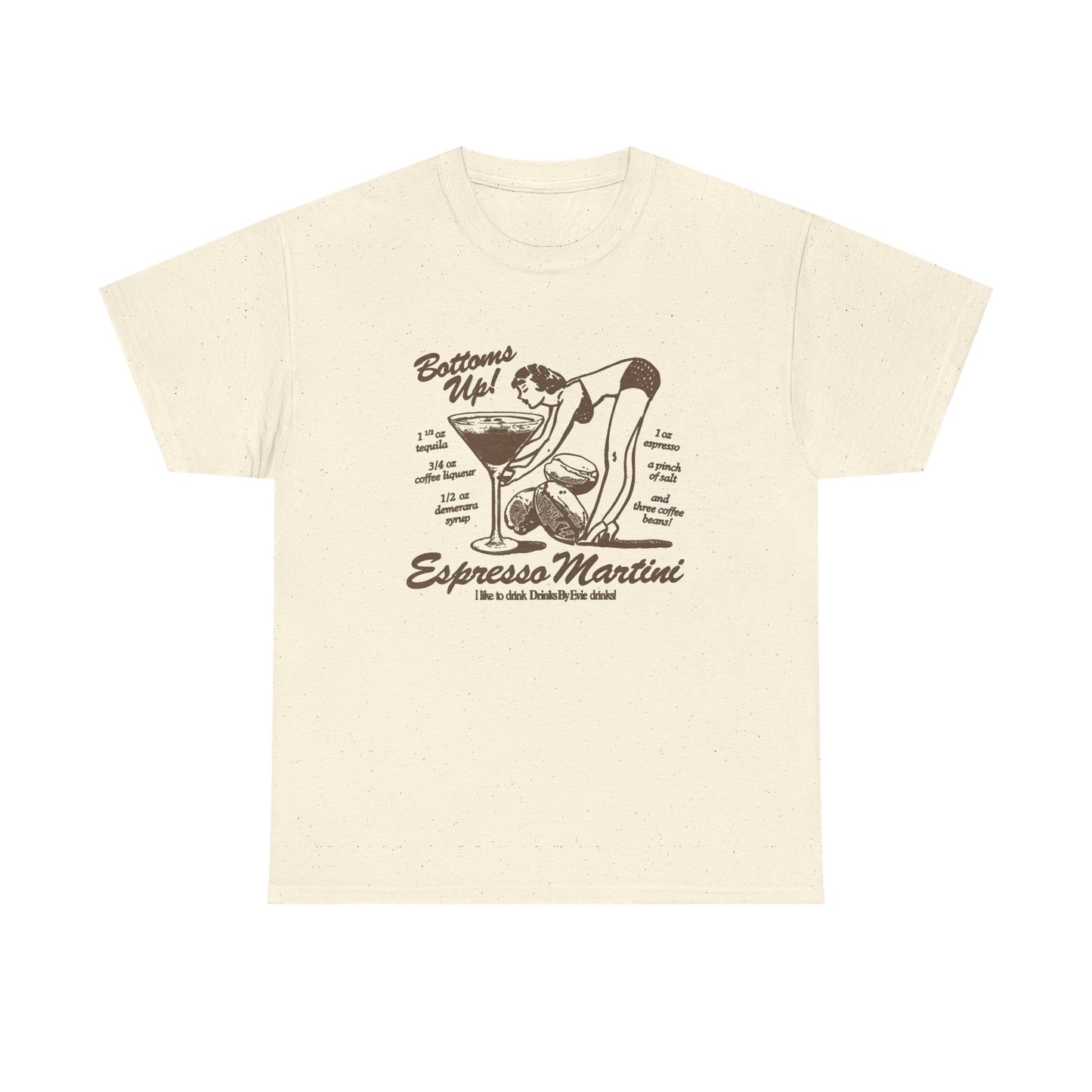 Espresso Martini Graphic T Shirt NEW Unisex Heavy Cotton Tee