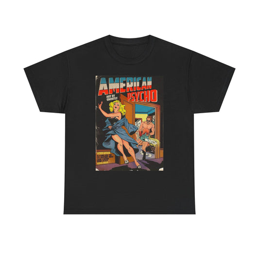 American Psycho Vintage Graphic T Shirt Unisex Heavy Cotton Tee