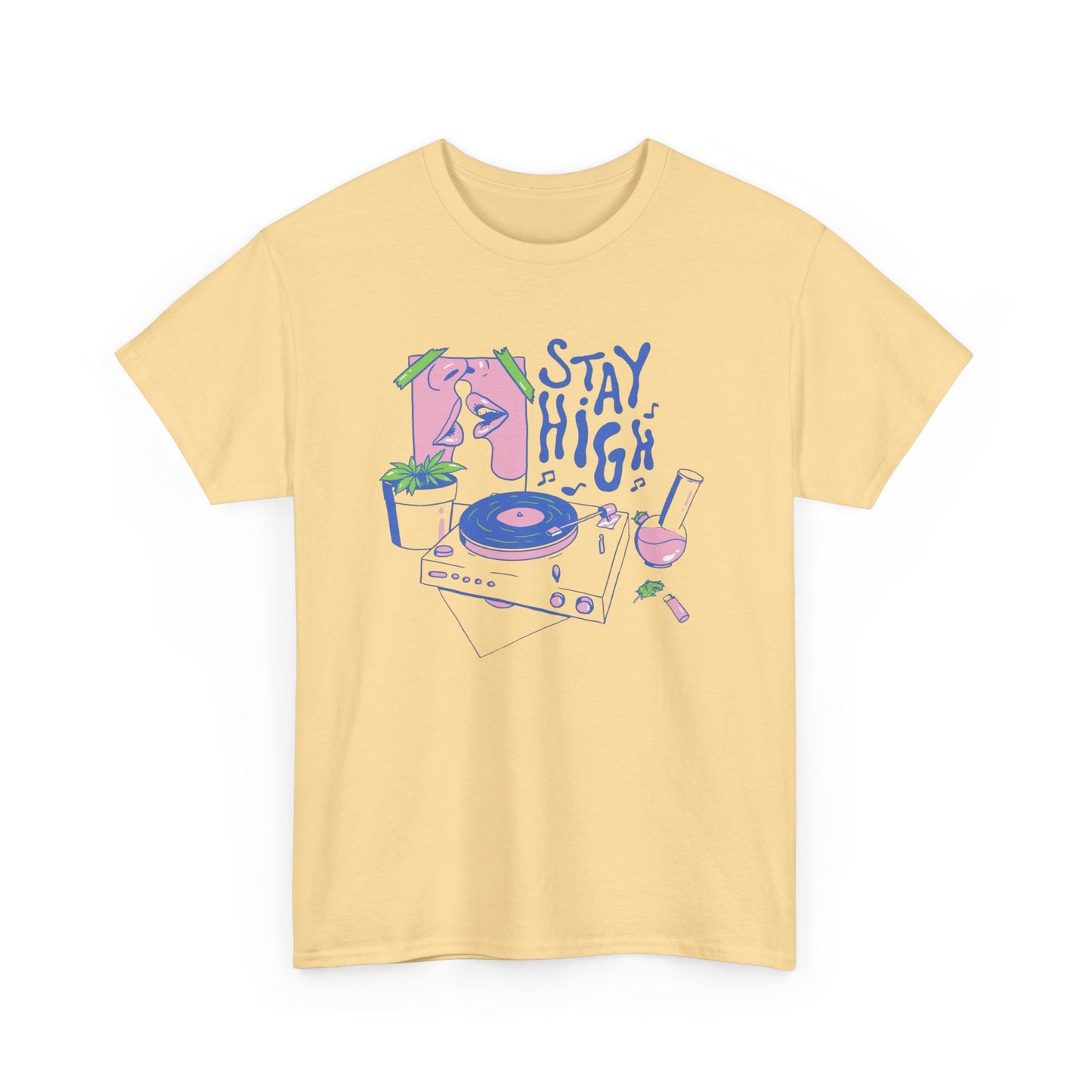 Stay High Retro Graphic T Shirt NEW Adult Tee