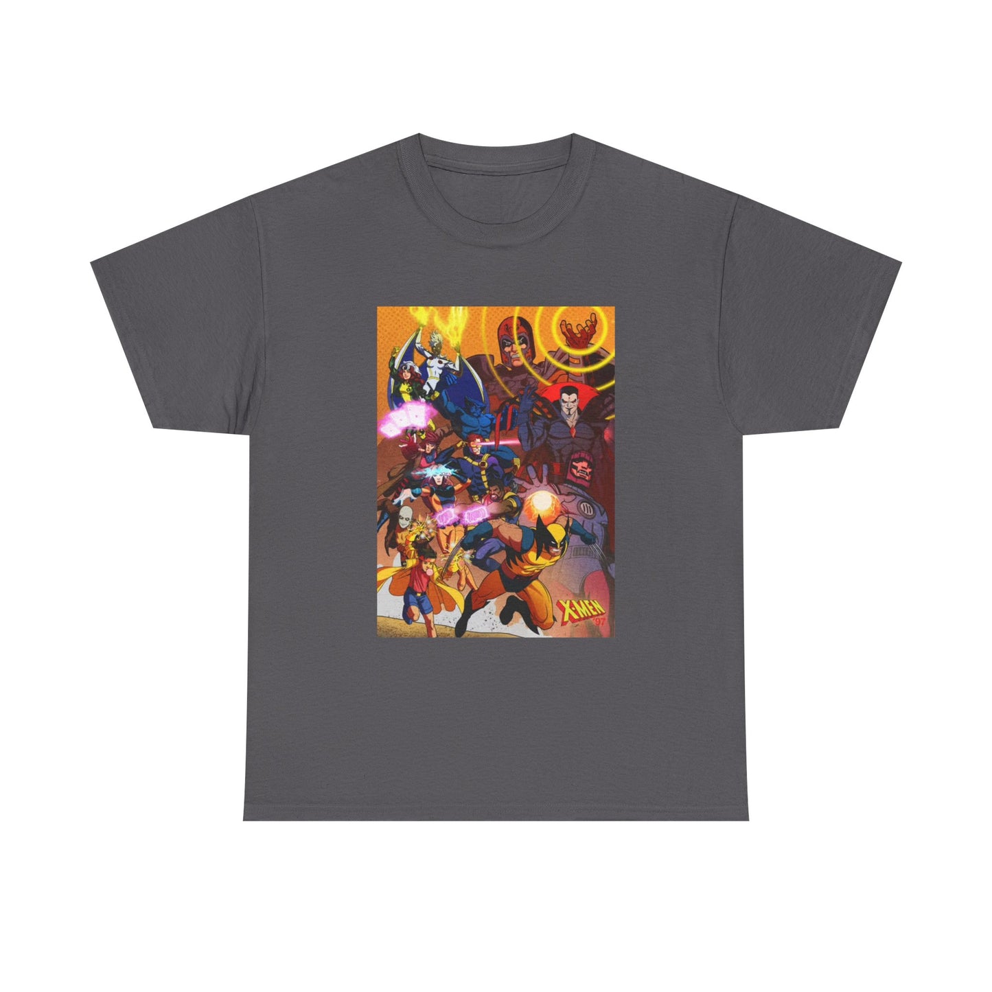 Cartoon Graphic Tee Xmen Comic Book Retro Vintage Tee Unisex Heavy Cotton Tee