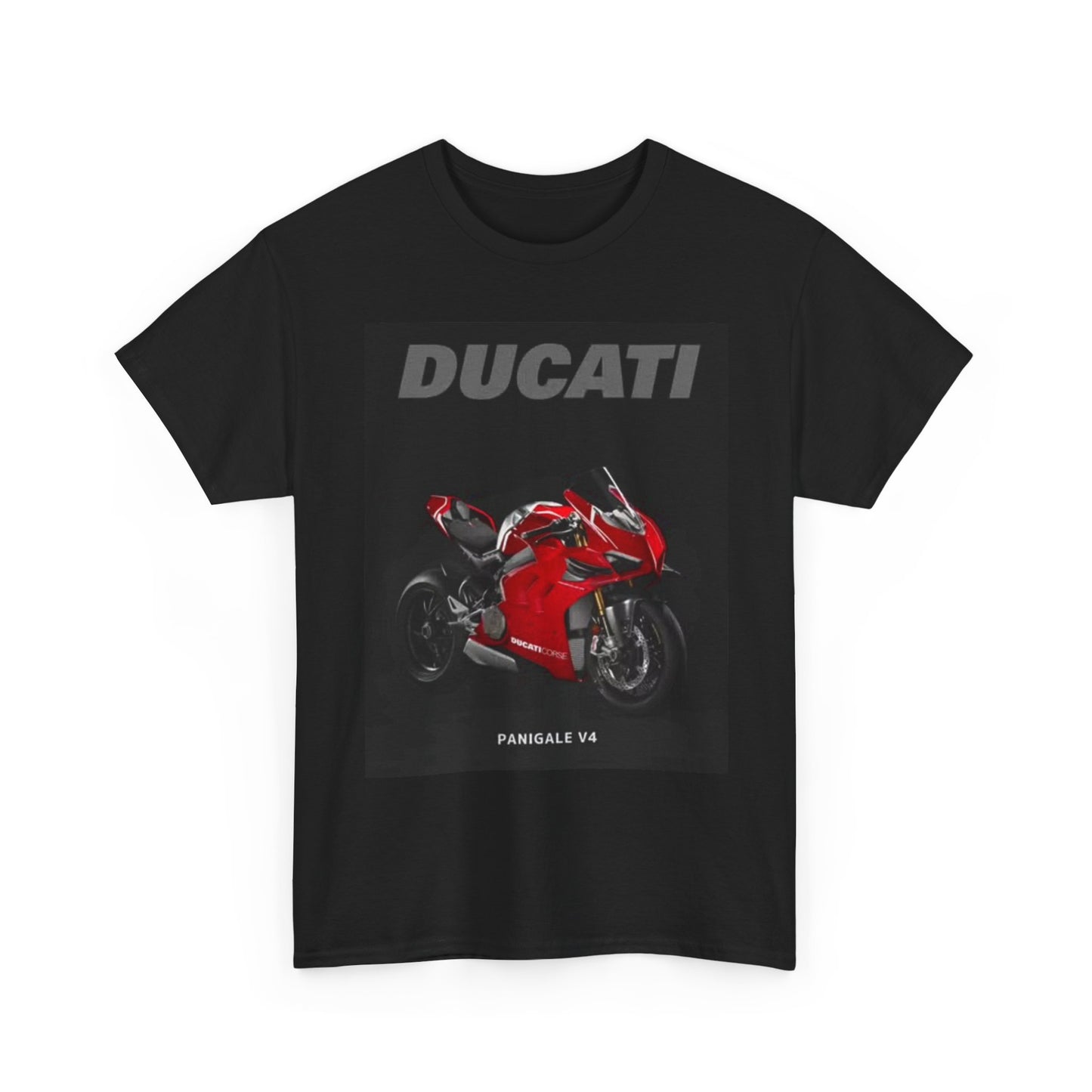 Ducati Graphic T Shirt Motorcycles Poster Retro Bikes Unisex Heavy Cotton Tee
