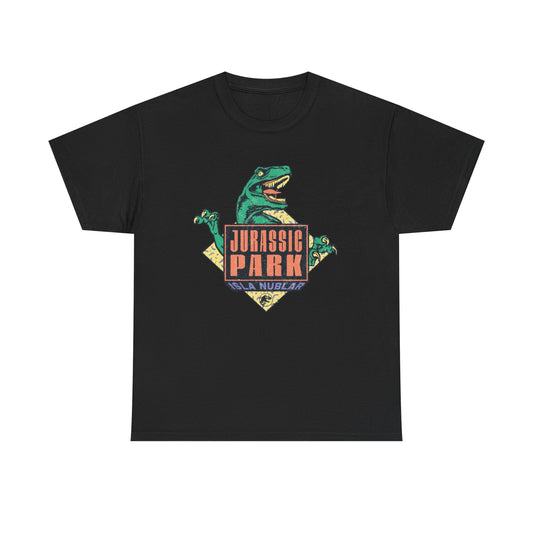 Jurassic Park Retro Graphic T Shirt NEW ADULT Heavy Cotton Tee