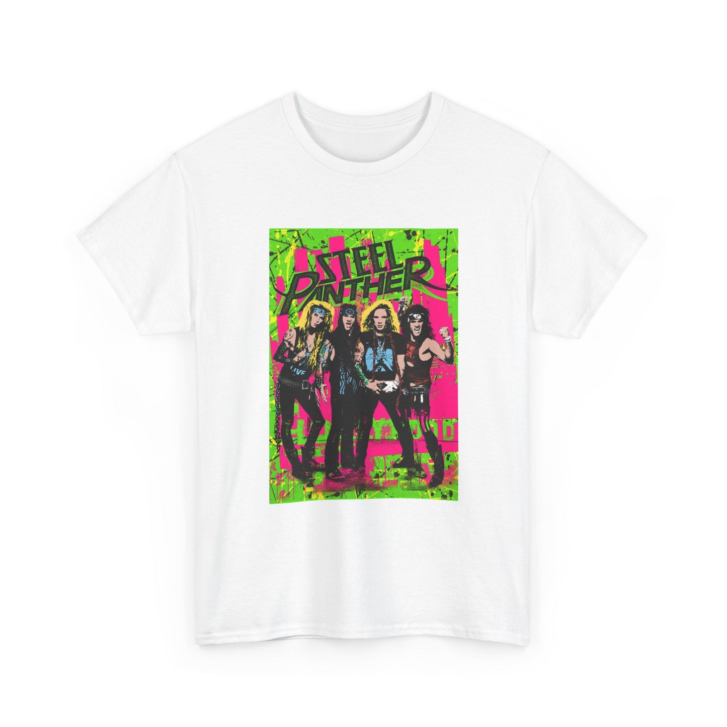 Steel Panther Tshirt Vintage Rock Band Merch Metal Unisex Heavy Cotton Tee