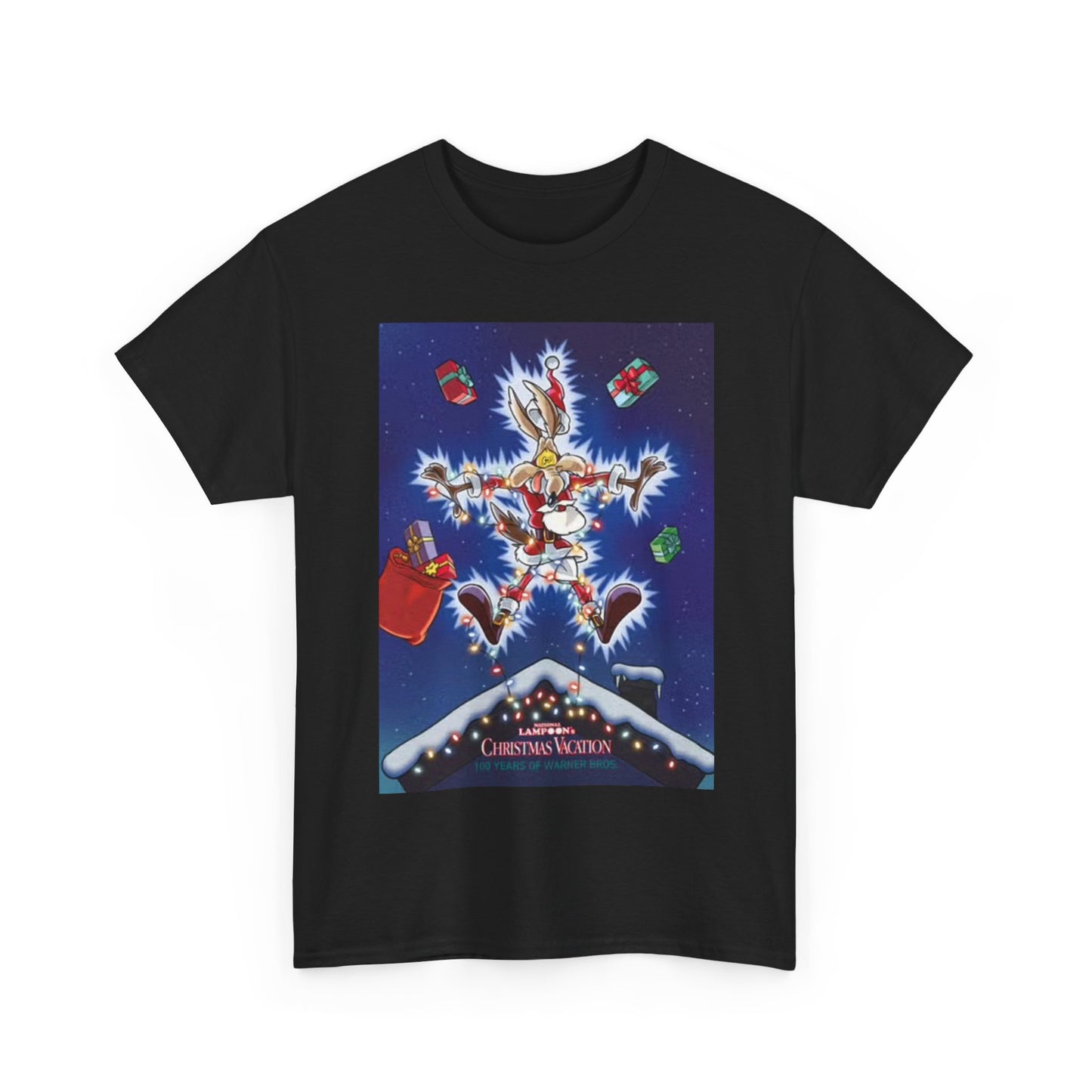 Christmas Wile E Coyote Shirt Vintage Graphic Unisex Heavy Cotton Tee