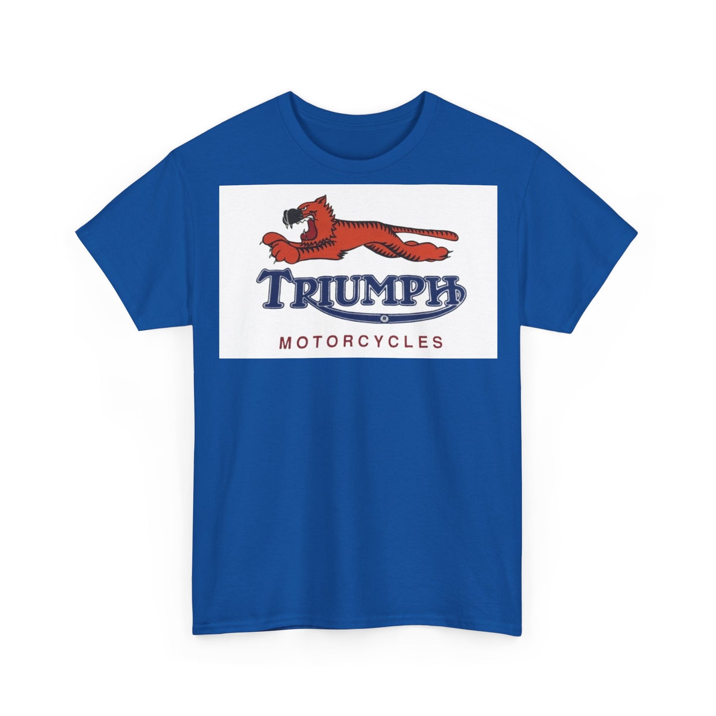 Triumph T-shirt vintage motorcycles nostalgia Tiger Unisex Heavy Cotton Tee