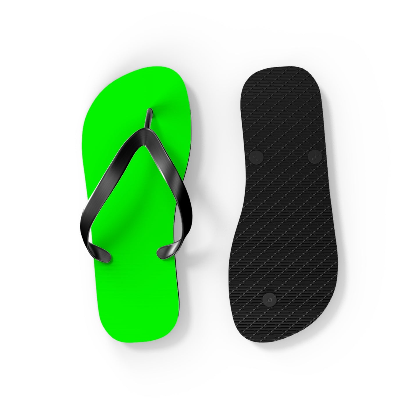Neon Green Flip Flops, Sandals Slides, Summer Footwear, Brand New