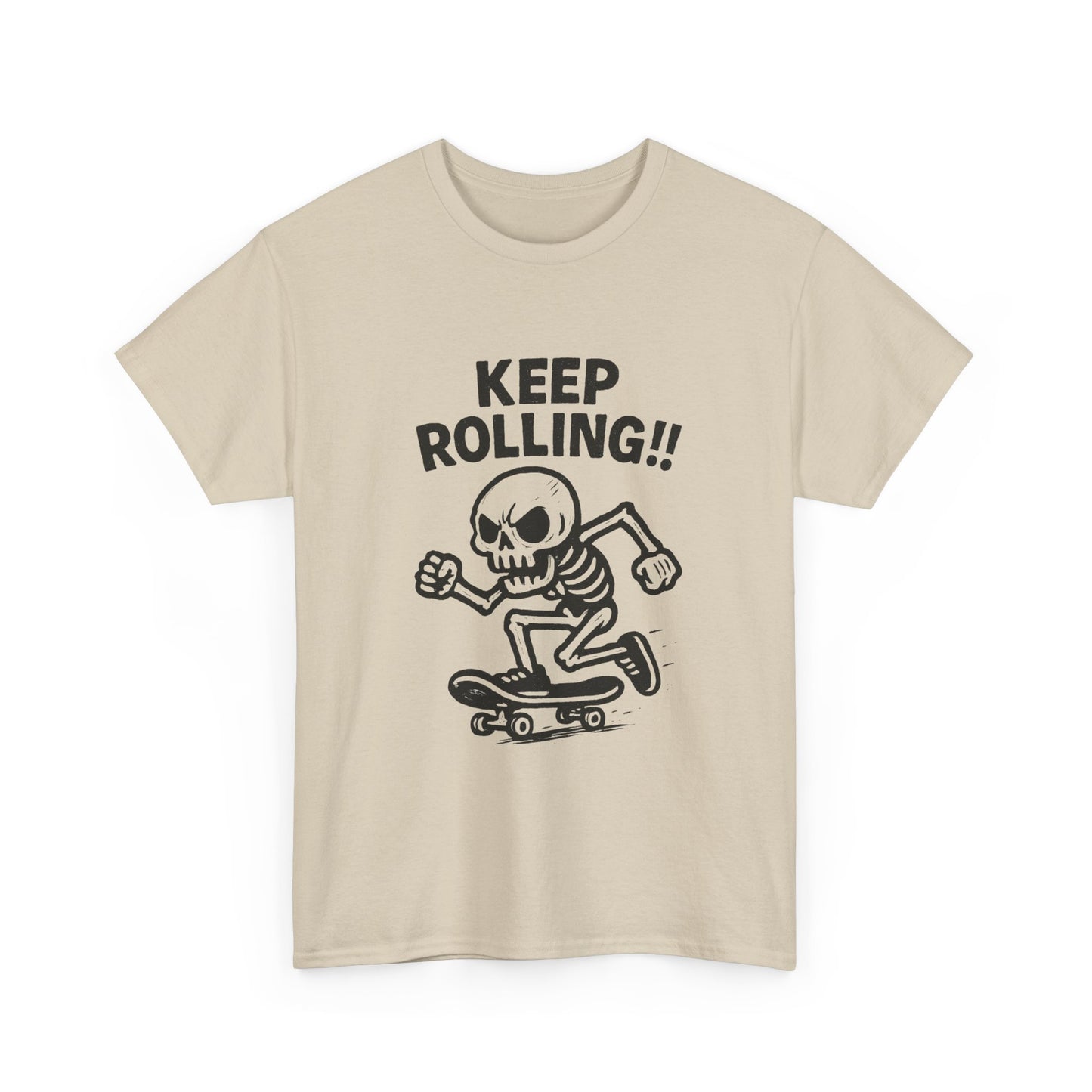 Keeping Rolling Skateboarding SB Graphic T-Shirt Comfy Cotton Tee Brand NEW