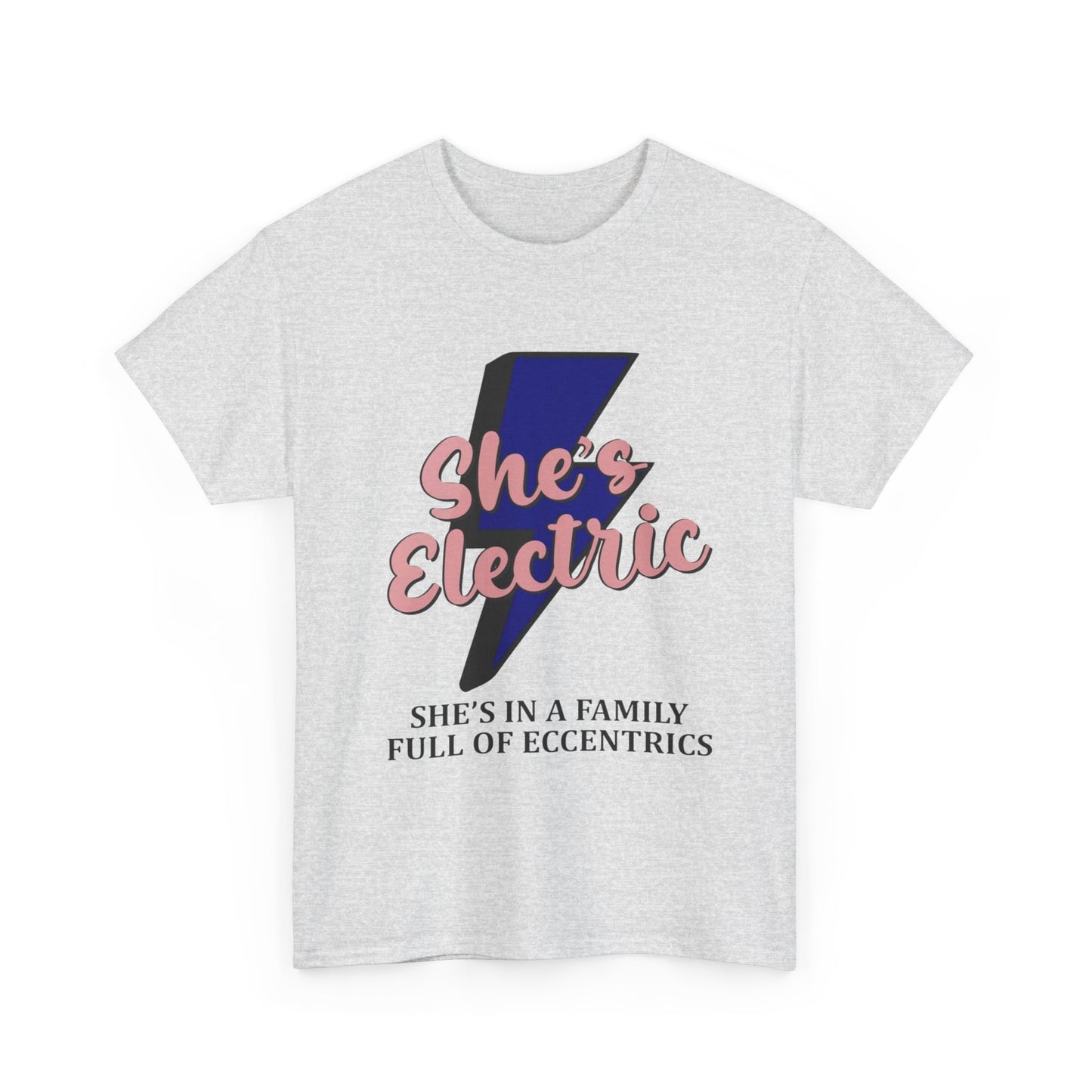 Shes Electric Retro Graphic T Shirt Unisex Heavy Cotton Tee