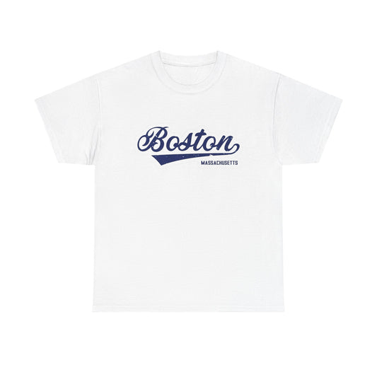 Boston Massachusetts Graphic T Shirt NEW GIFT Unisex Heavy Cotton Tee