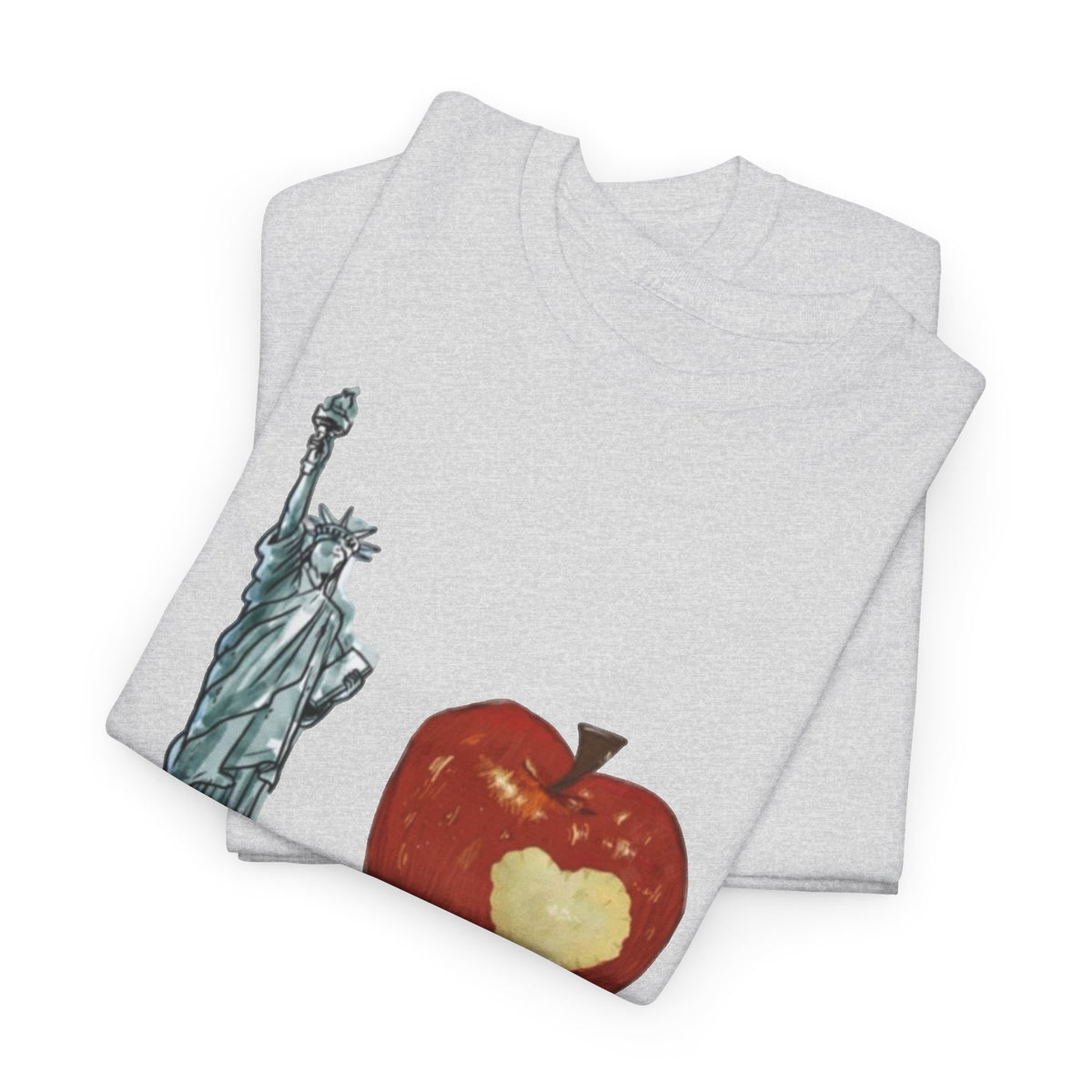 I love New York Graphic T Shirt Vintage Big Apple Men's Heavy Cotton Tee