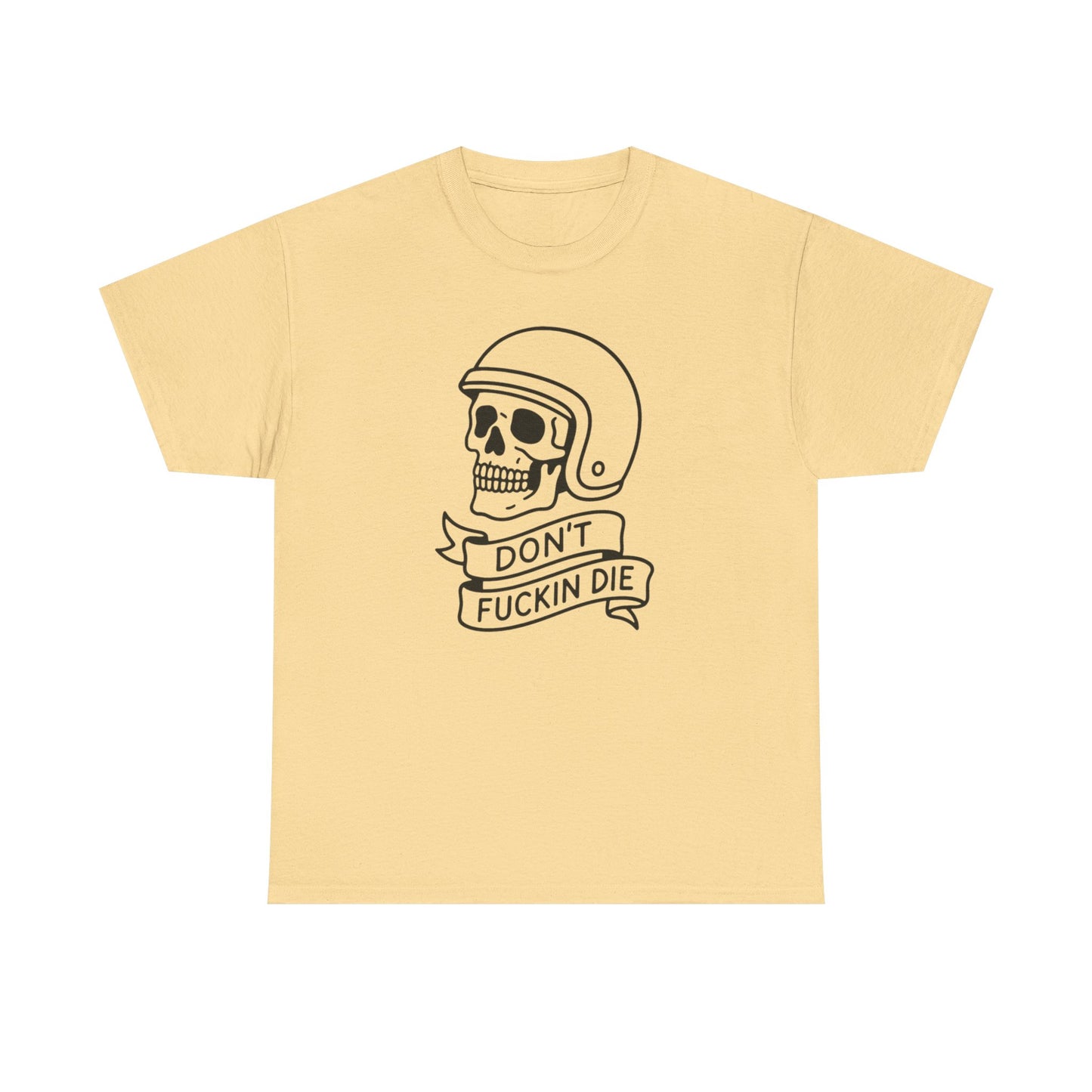 Don't Die Motorcycles Vintage Graphic T Shirt S-5XL NEW Unisex Heavy Cotton Tee
