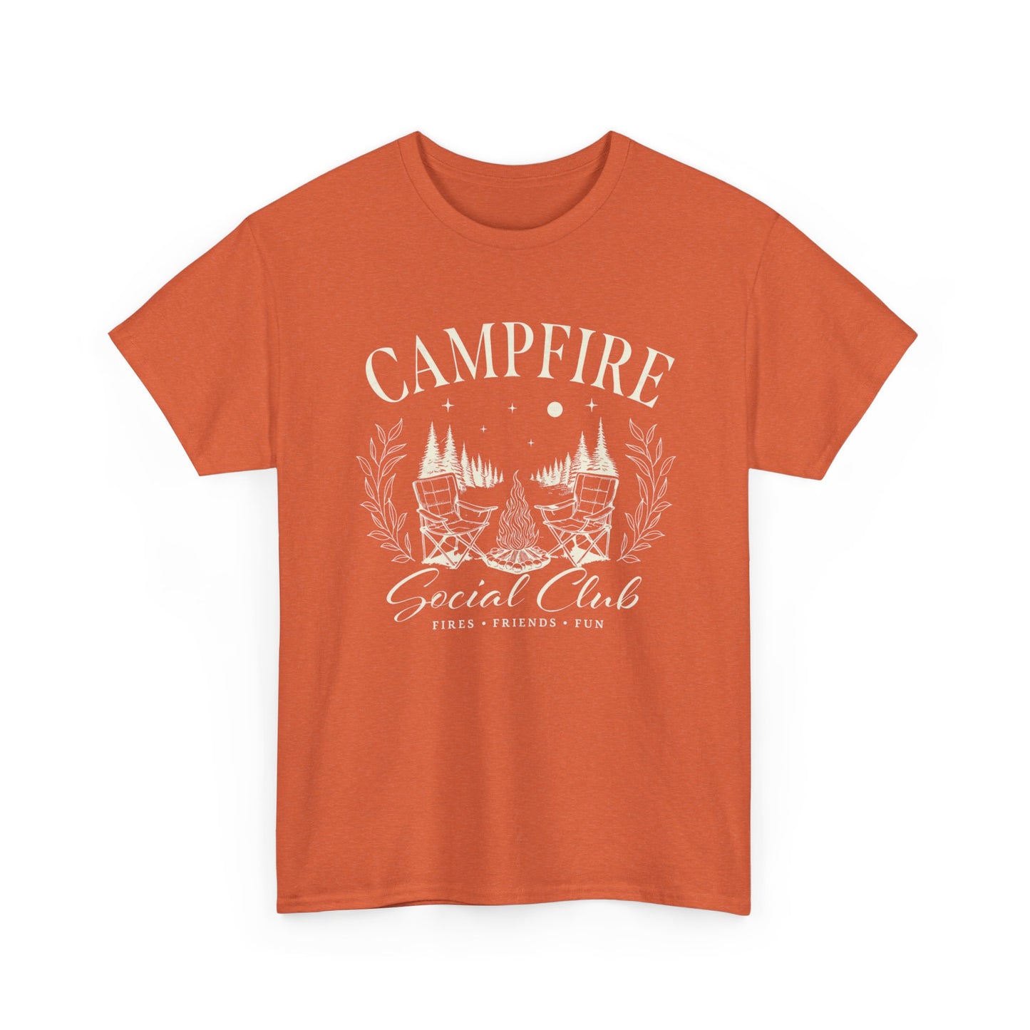 Campfire Social Club Graphic T Shirt Unisex Heavy Cotton Tee