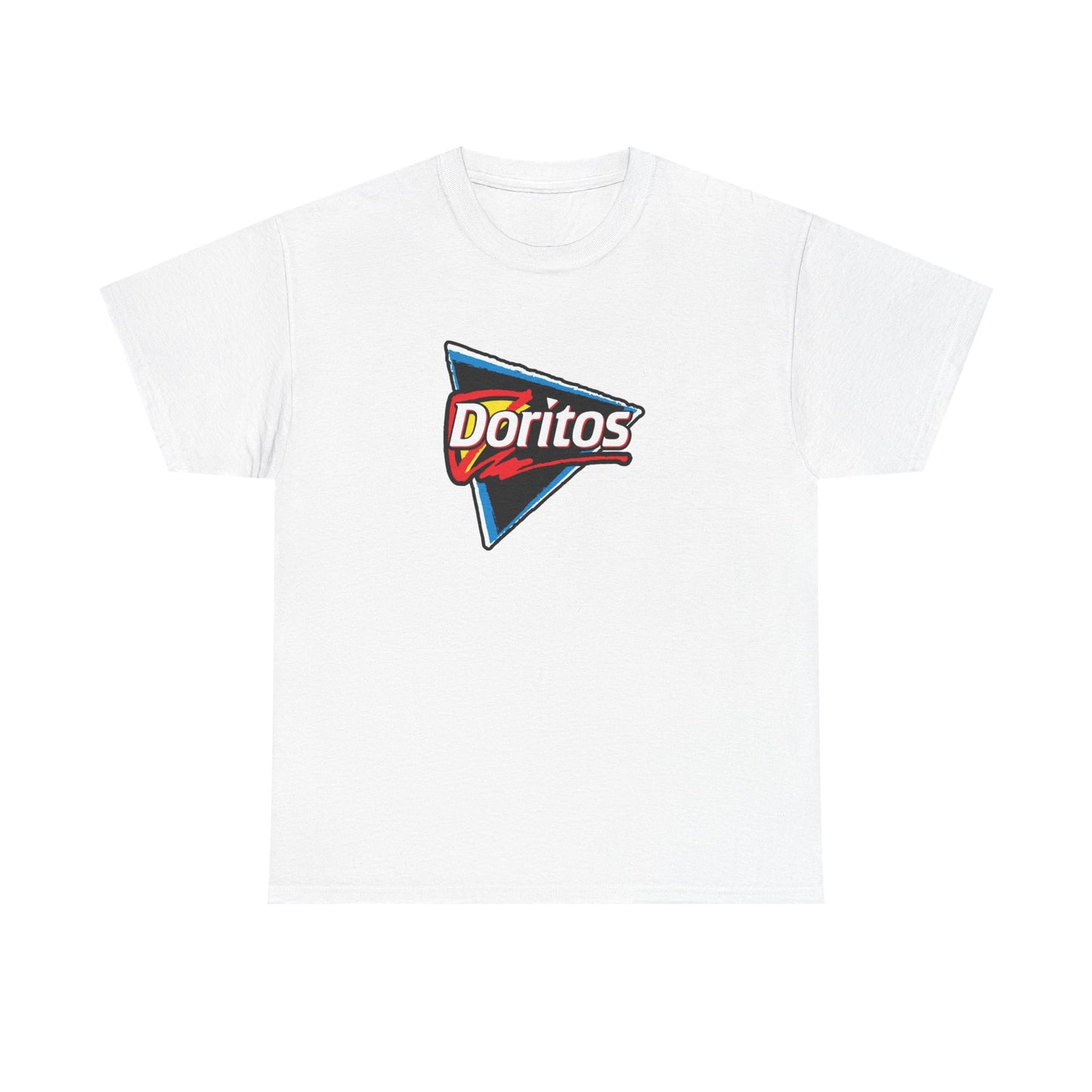 Doritos Tshirt Retro Logo Nostalgic 90s Classic Snack Foods Unisex Heavy Cotton